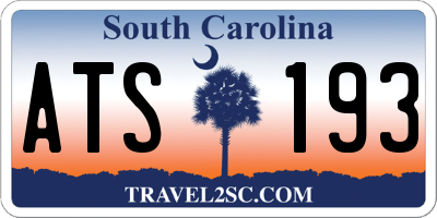 SC license plate ATS193