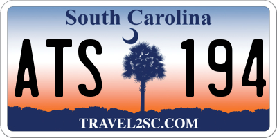 SC license plate ATS194