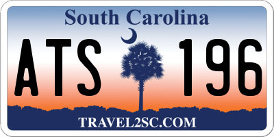 SC license plate ATS196