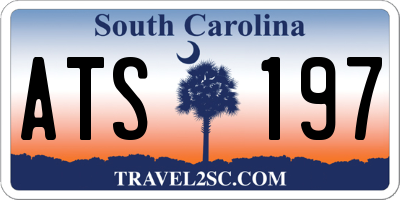SC license plate ATS197