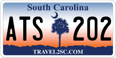 SC license plate ATS202