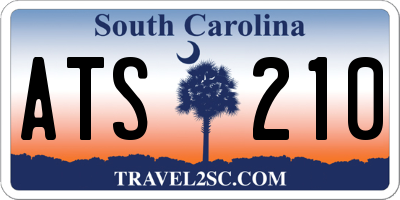 SC license plate ATS210