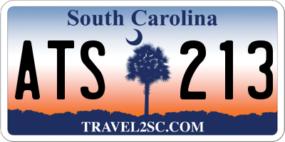 SC license plate ATS213