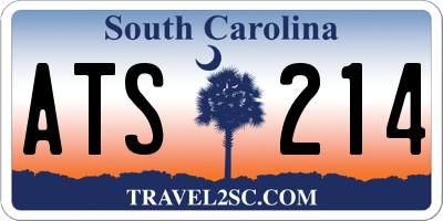 SC license plate ATS214