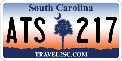 SC license plate ATS217
