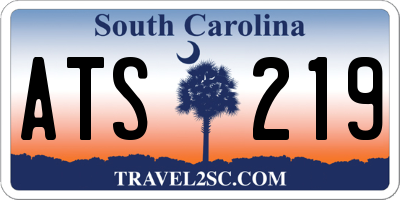 SC license plate ATS219