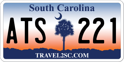 SC license plate ATS221