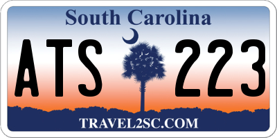SC license plate ATS223