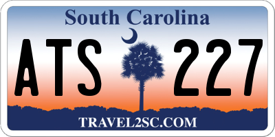 SC license plate ATS227
