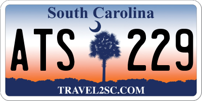 SC license plate ATS229