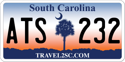 SC license plate ATS232