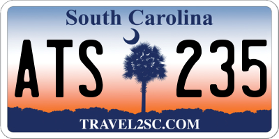 SC license plate ATS235