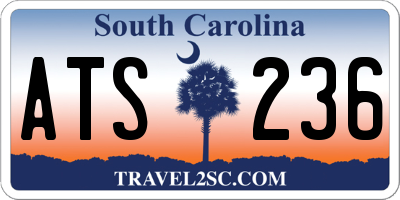 SC license plate ATS236
