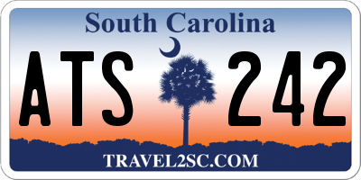 SC license plate ATS242