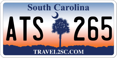 SC license plate ATS265