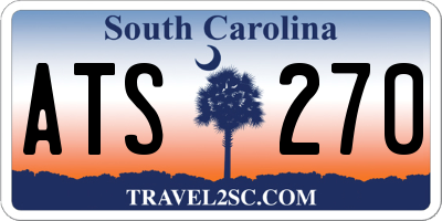 SC license plate ATS270