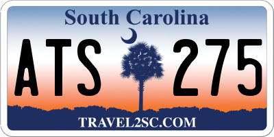SC license plate ATS275
