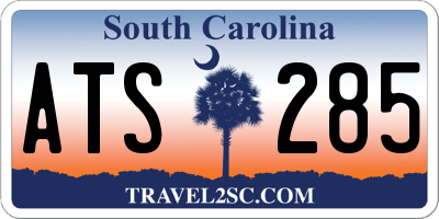 SC license plate ATS285