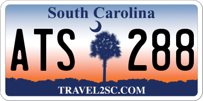 SC license plate ATS288