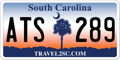 SC license plate ATS289