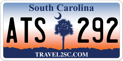 SC license plate ATS292