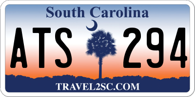 SC license plate ATS294