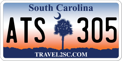 SC license plate ATS305