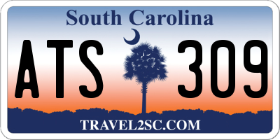 SC license plate ATS309