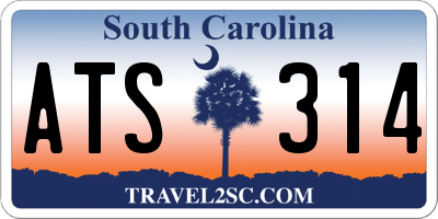 SC license plate ATS314