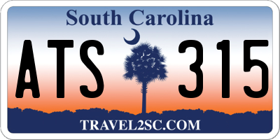 SC license plate ATS315