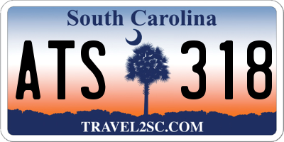 SC license plate ATS318