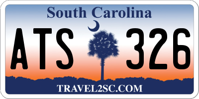 SC license plate ATS326