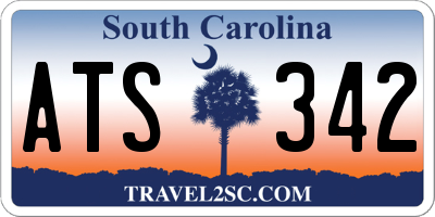 SC license plate ATS342