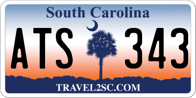 SC license plate ATS343