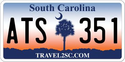 SC license plate ATS351
