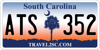 SC license plate ATS352