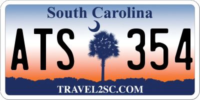 SC license plate ATS354