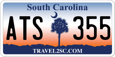 SC license plate ATS355