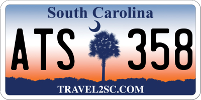 SC license plate ATS358