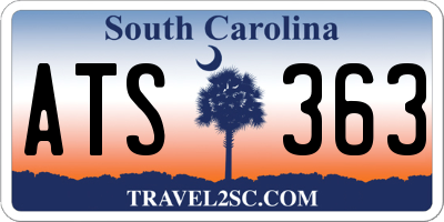 SC license plate ATS363