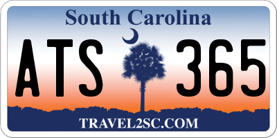 SC license plate ATS365