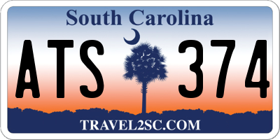 SC license plate ATS374