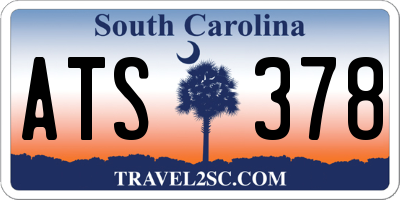 SC license plate ATS378