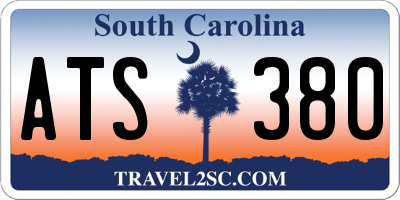 SC license plate ATS380