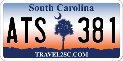 SC license plate ATS381