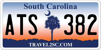 SC license plate ATS382