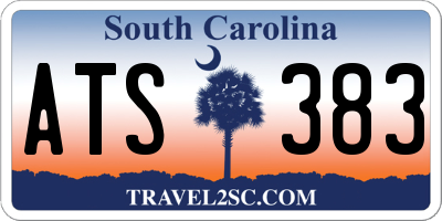 SC license plate ATS383