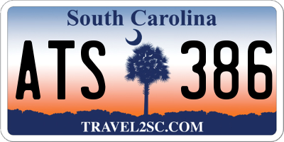 SC license plate ATS386