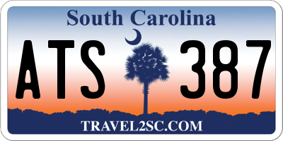 SC license plate ATS387