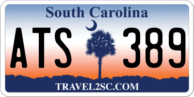 SC license plate ATS389
